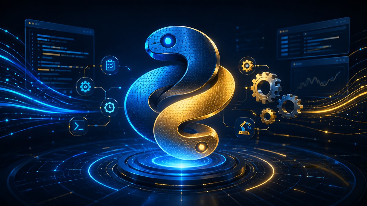 Python programming and automation course artwork