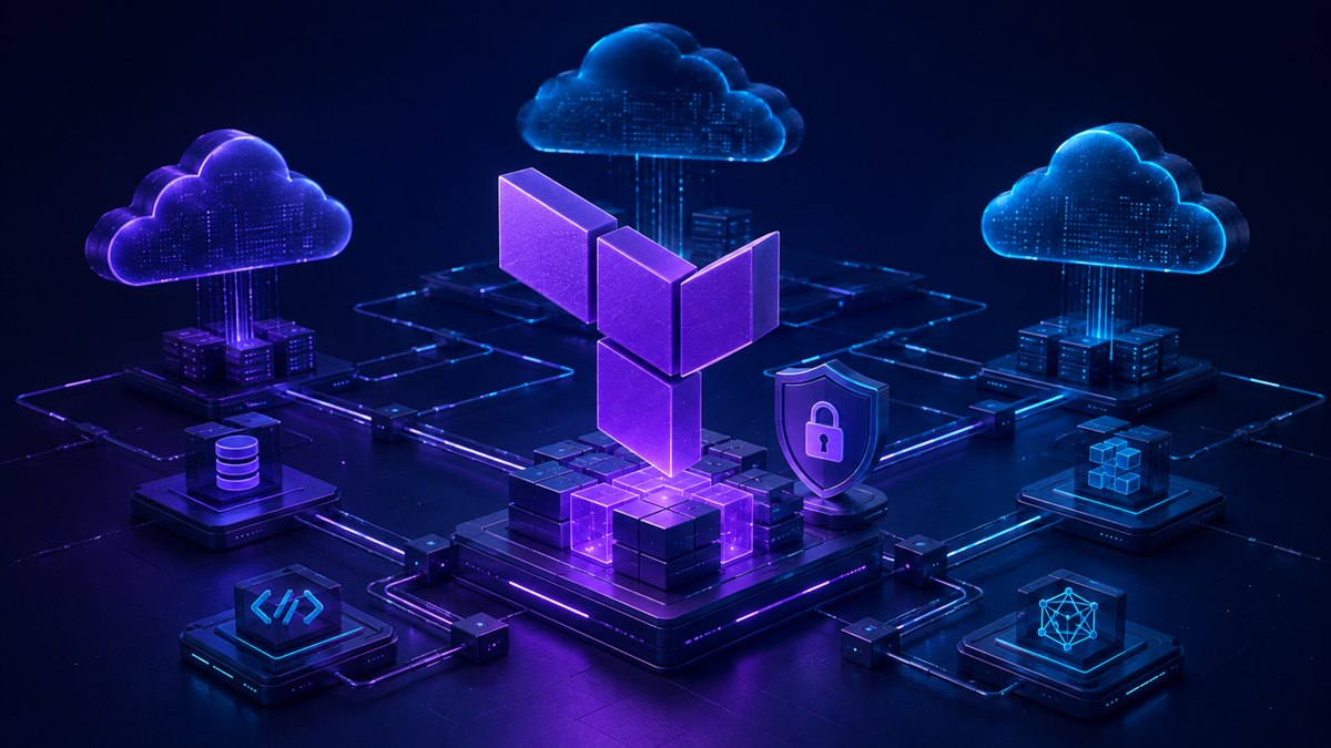 Terraform infrastructure as code course artwork